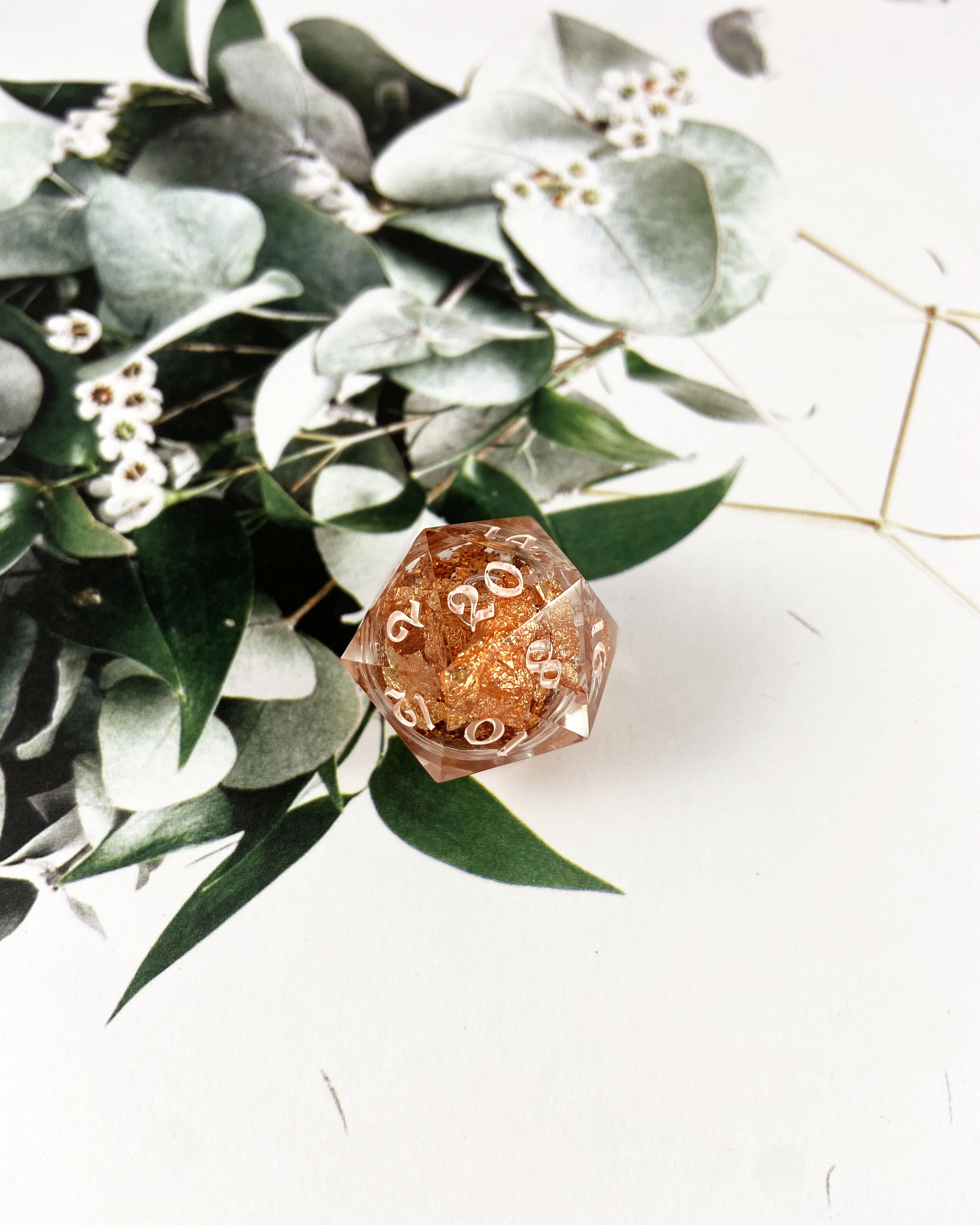 Molten Rose D20 by Charm the Senses
